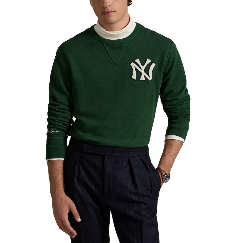 New York Yankees Polo Ralph Lauren Pullover Sweatshirt - Green Pullover