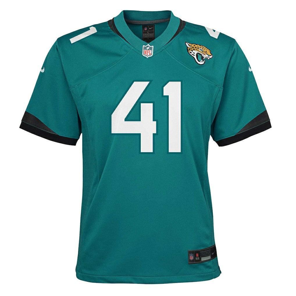 Josh Hines-Allen Jacksonville Jaguars Youth Game Jersey - Teal Jerseys