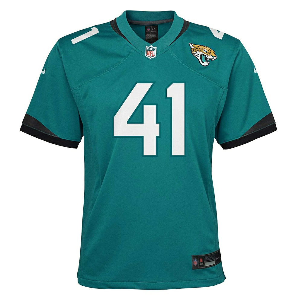 Josh Hines-Allen Jacksonville Jaguars Youth Game Jersey - Teal Jerseys
