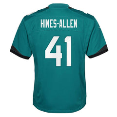 Josh Hines-Allen Jacksonville Jaguars Youth Game Jersey - Teal Jerseys