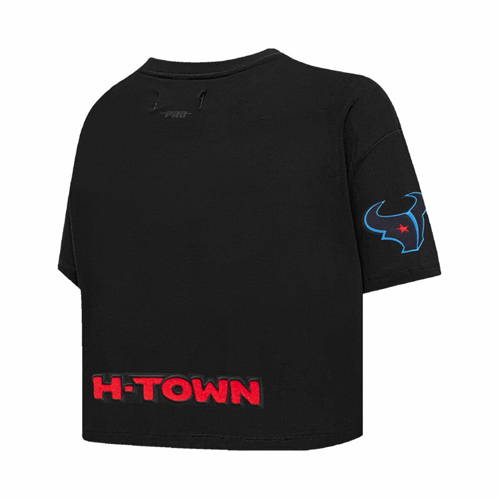 C.J. Stroud Houston Texans Pro Standard Women's Player Name & Number Cropped Boxy T-Shirt - Black T-shirts