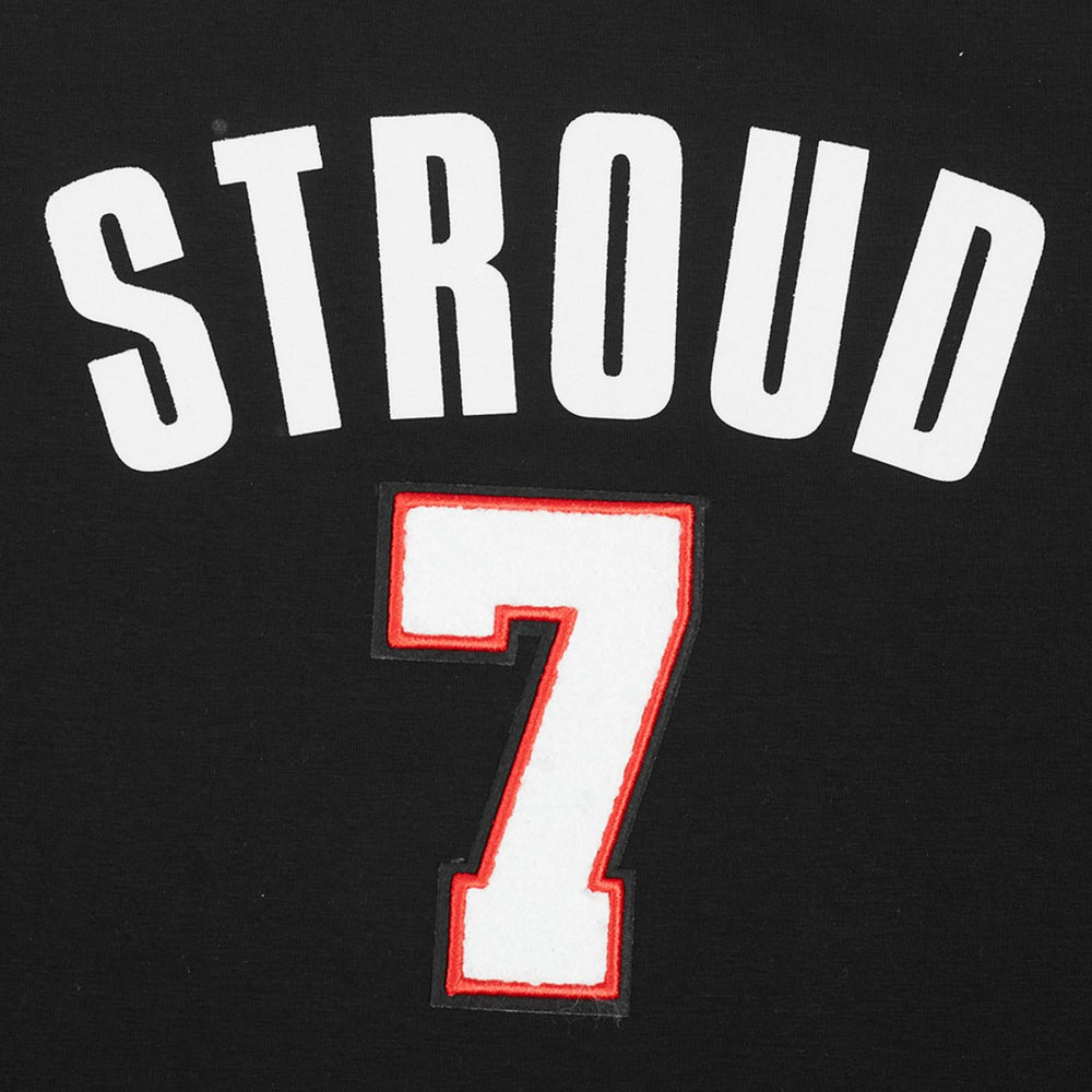 C.J. Stroud Houston Texans Pro Standard Women's Player Name & Number Cropped Boxy T-Shirt - Black T-shirts