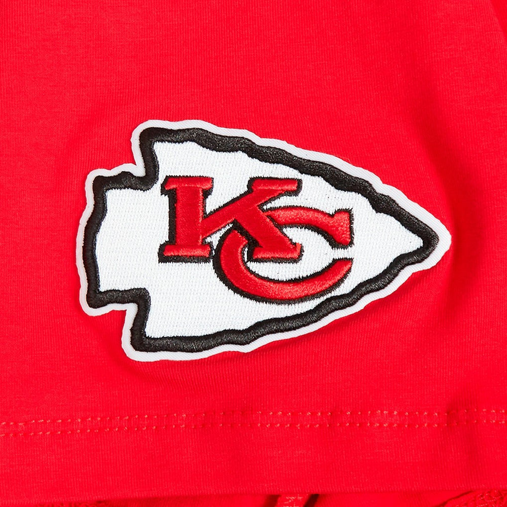 Travis Kelce Kansas City Chiefs Pro Standard Women's Player Name & Number Cropped Boxy T-Shirt - Red T-shirts