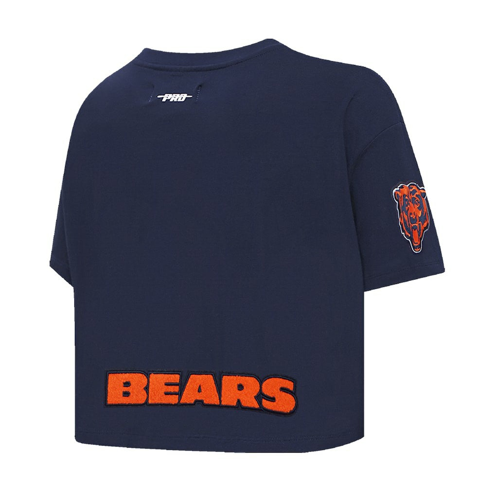 Caleb Williams Chicago Bears Pro Standard Women's Player Name & Number Cropped Boxy T-Shirt - Navy T-shirts