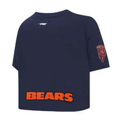 Caleb Williams Chicago Bears Pro Standard Women's Player Name & Number Cropped Boxy T-Shirt - Navy T-shirts
