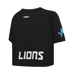 Amon-Ra St. Brown Detroit Lions Pro Standard Women's Player Name & Number Cropped Boxy T-Shirt - Black T-shirts