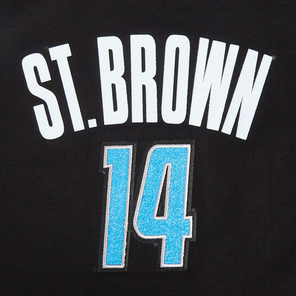 Amon-Ra St. Brown Detroit Lions Pro Standard Women's Player Name & Number Cropped Boxy T-Shirt - Black T-shirts