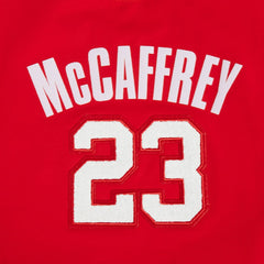 Christian McCaffrey San Francisco 49ers Pro Standard Women's Player Name & Number Cropped Boxy T-Shirt - Scarlet T-shirts