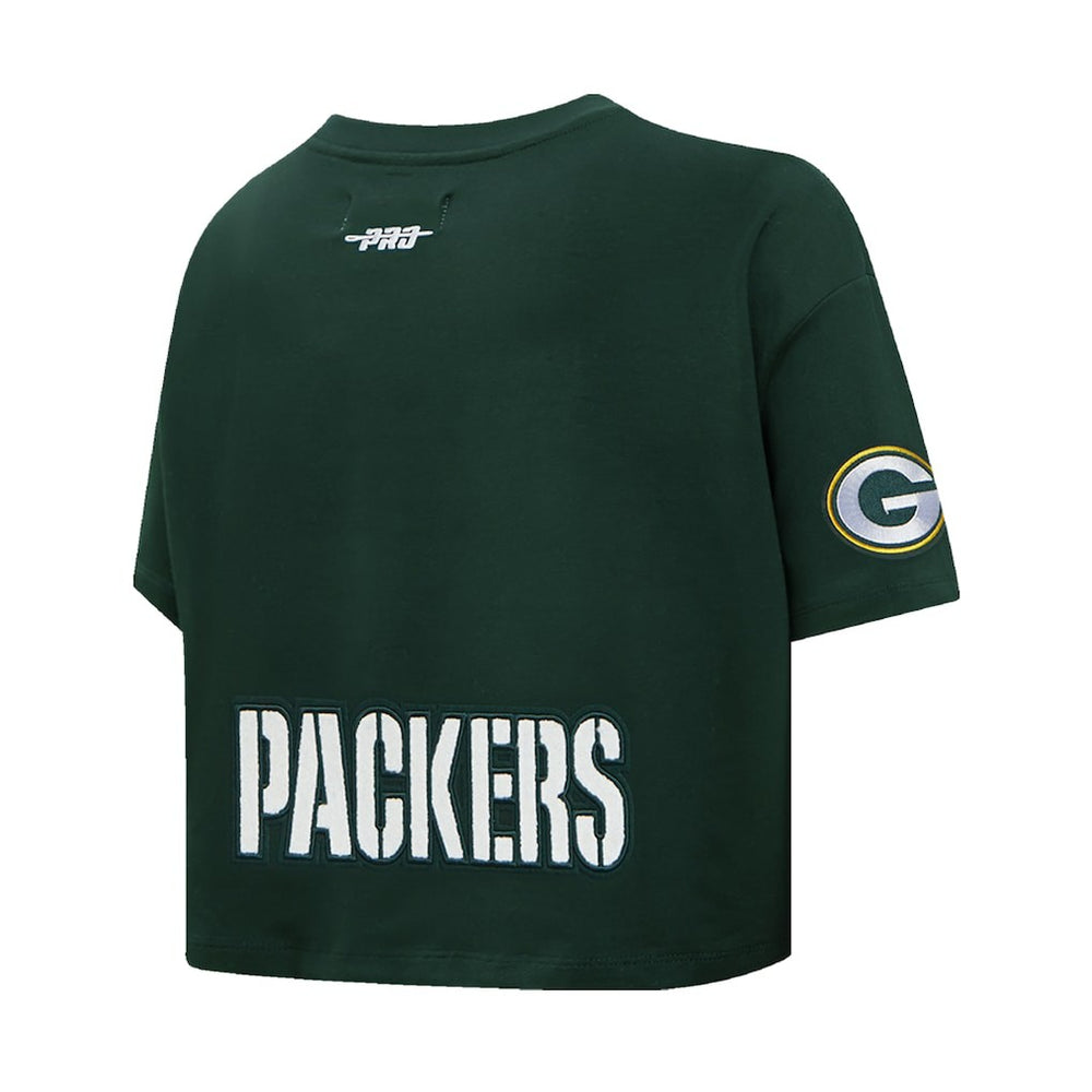 Jordan Love Green Bay Packers Pro Standard Women's Player Name & Number Cropped Boxy T-Shirt - Green T-shirts