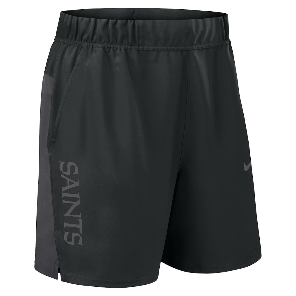 New Orleans Saints Woven Victory Dri-FIT Shorts - Black Shorts