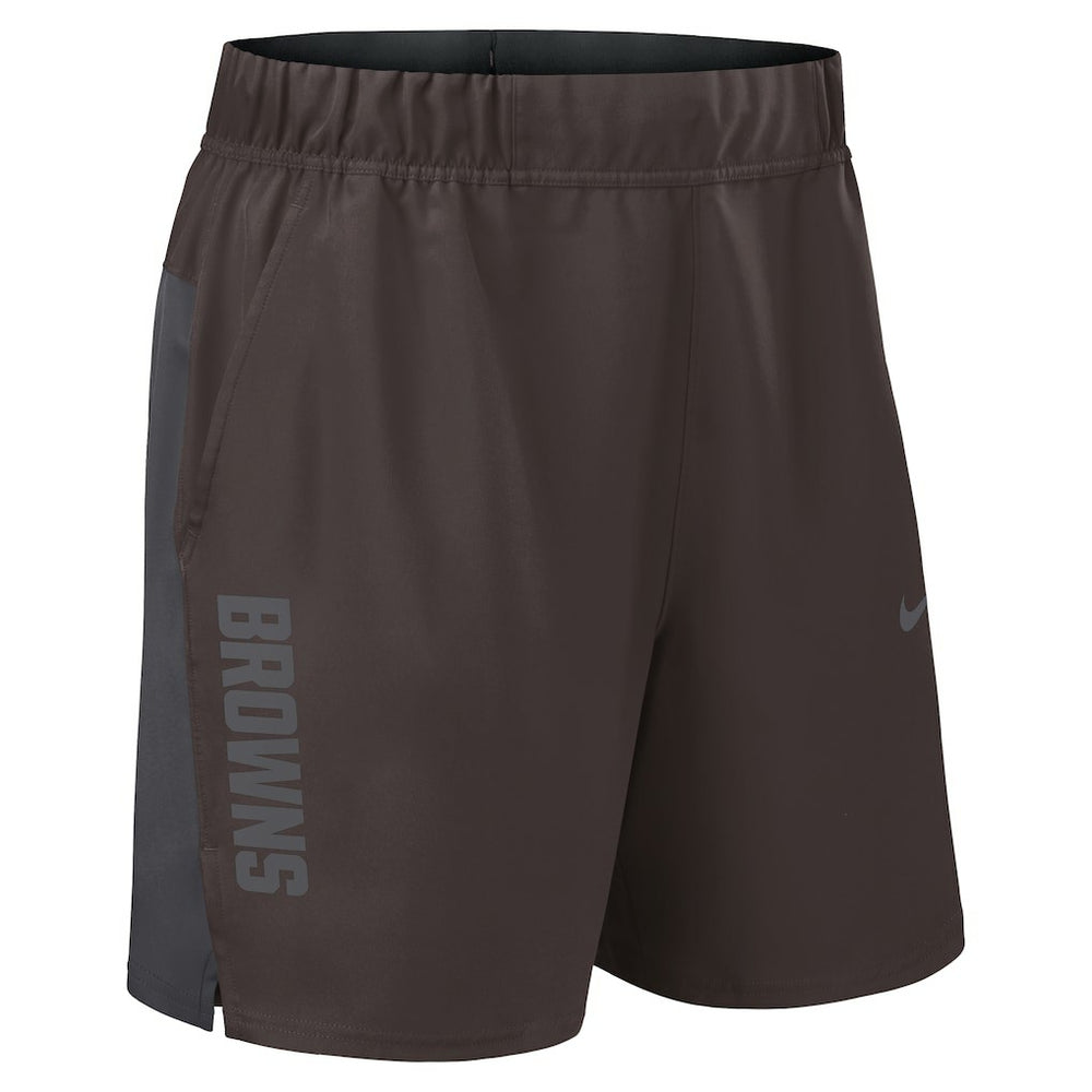 Cleveland Browns Woven Victory Dri-FIT Shorts - Brown Shorts