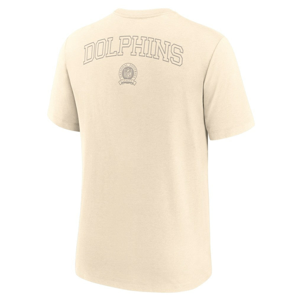 Miami Dolphins Glory Tri-Blend T-Shirt - Cream T-shirts