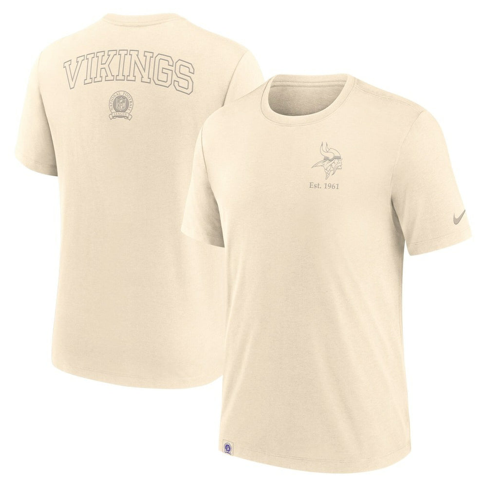 Minnesota Vikings Glory Tri-Blend T-Shirt - Cream T-shirts