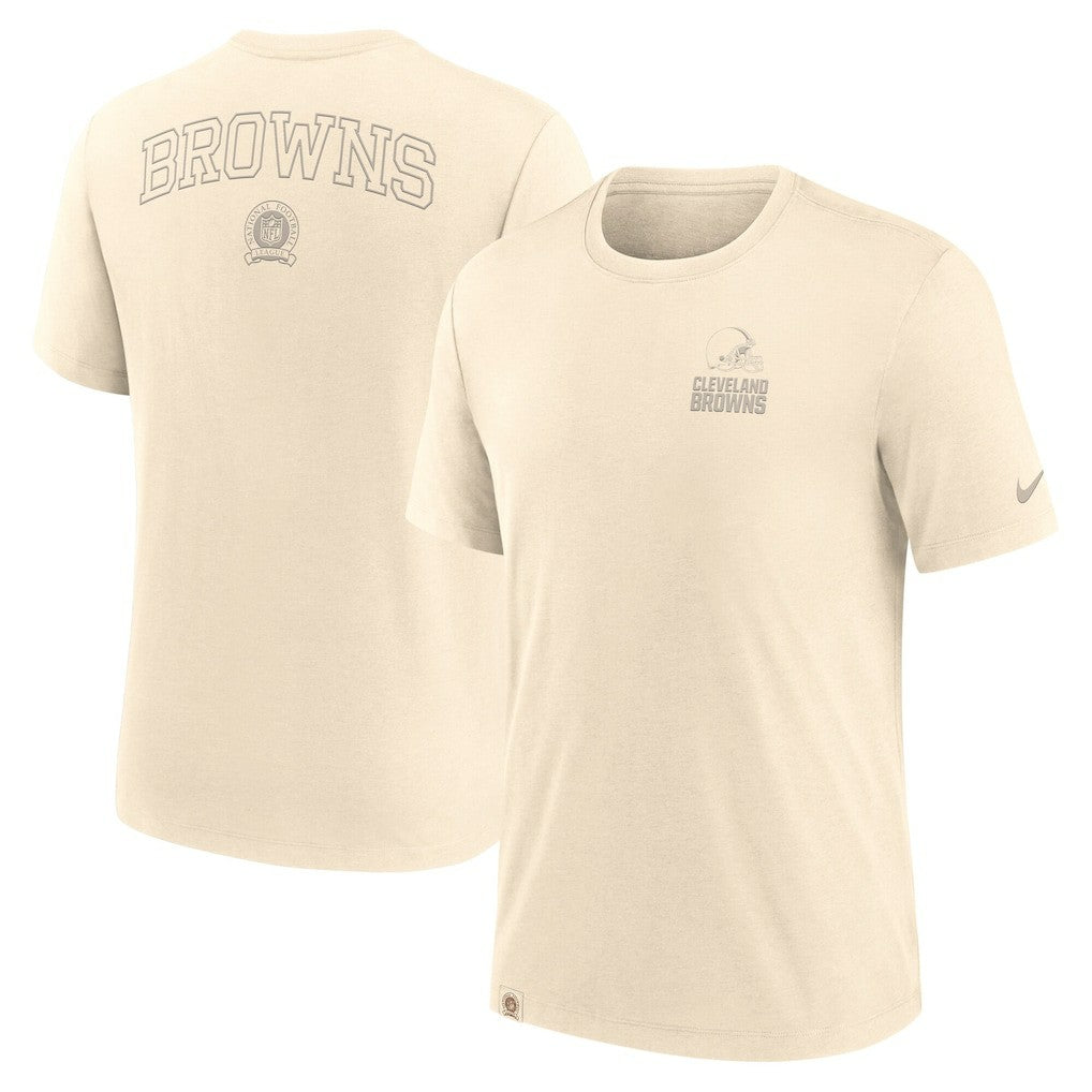 Cleveland Browns Glory Tri-Blend T-Shirt - Cream T-shirts