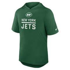 New York Jets Lockup Tri-Blend Hoodie T-Shirt - Green Hoodies