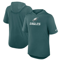 Philadelphia Eagles Lockup Tri-Blend Hoodie T-Shirt - Midnight Green Hoodies