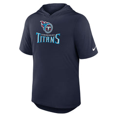 Tennessee Titans Lockup Tri-Blend Hoodie T-Shirt - Navy Hoodies