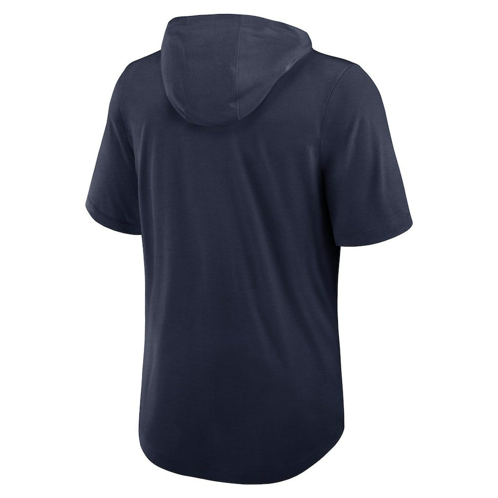 Dallas Cowboys Lockup Tri-Blend Hoodie T-Shirt - Navy Hoodies