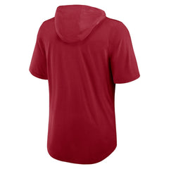 Arizona Cardinals Lockup Tri-Blend Hoodie T-Shirt - Cardinal Hoodies