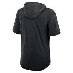 Las Vegas Raiders Lockup Tri-Blend Hoodie T-Shirt - Black Hoodies