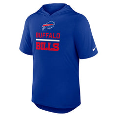 Buffalo Bills Lockup Tri-Blend Hoodie T-Shirt - Royal Hoodies