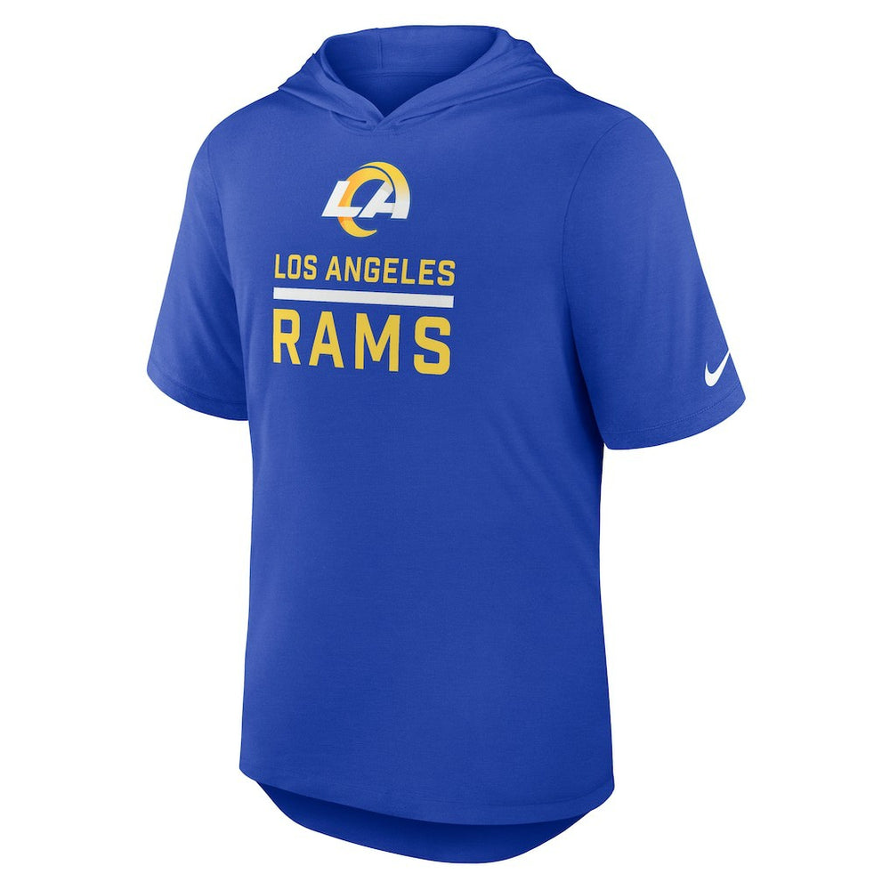 Los Angeles Rams Lockup Tri-Blend Hoodie T-Shirt - Royal Hoodies