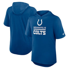 Indianapolis Colts Lockup Tri-Blend Hoodie T-Shirt - Royal Hoodies