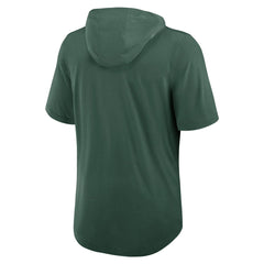 Green Bay Packers Lockup Tri-Blend Hoodie T-Shirt - Green Hoodies