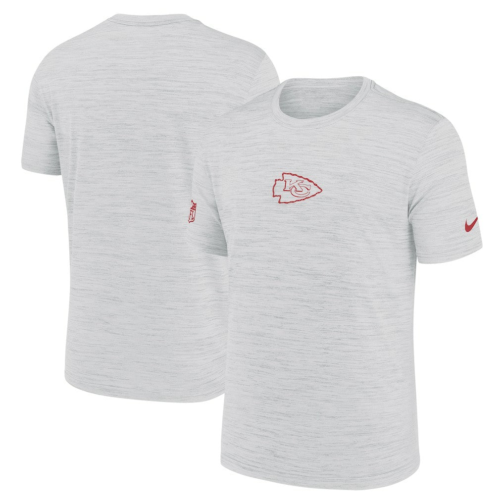 Kansas City Chiefs Sideline Velocity Dri-FIT T-Shirt - Ash  - Ash T-shirts