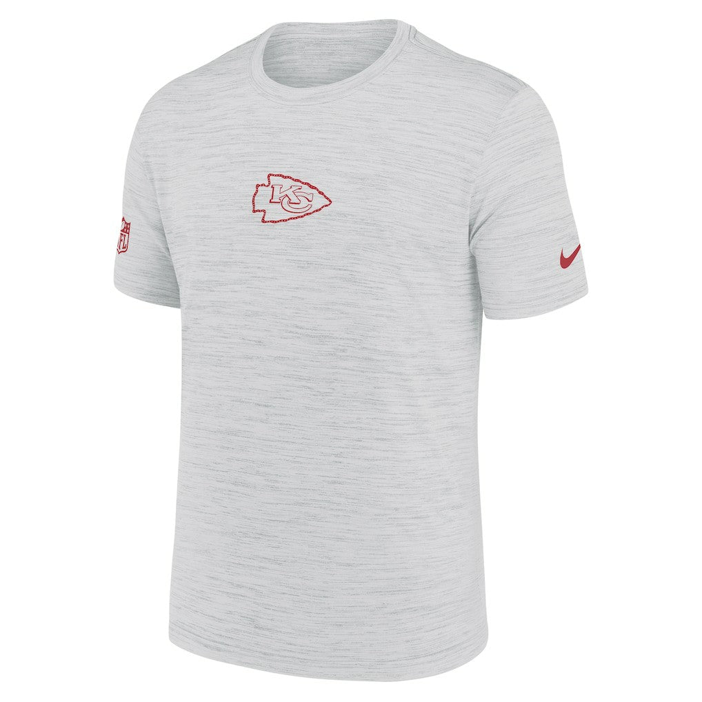 Kansas City Chiefs Sideline Velocity Dri-FIT T-Shirt - Ash  - Ash T-shirts