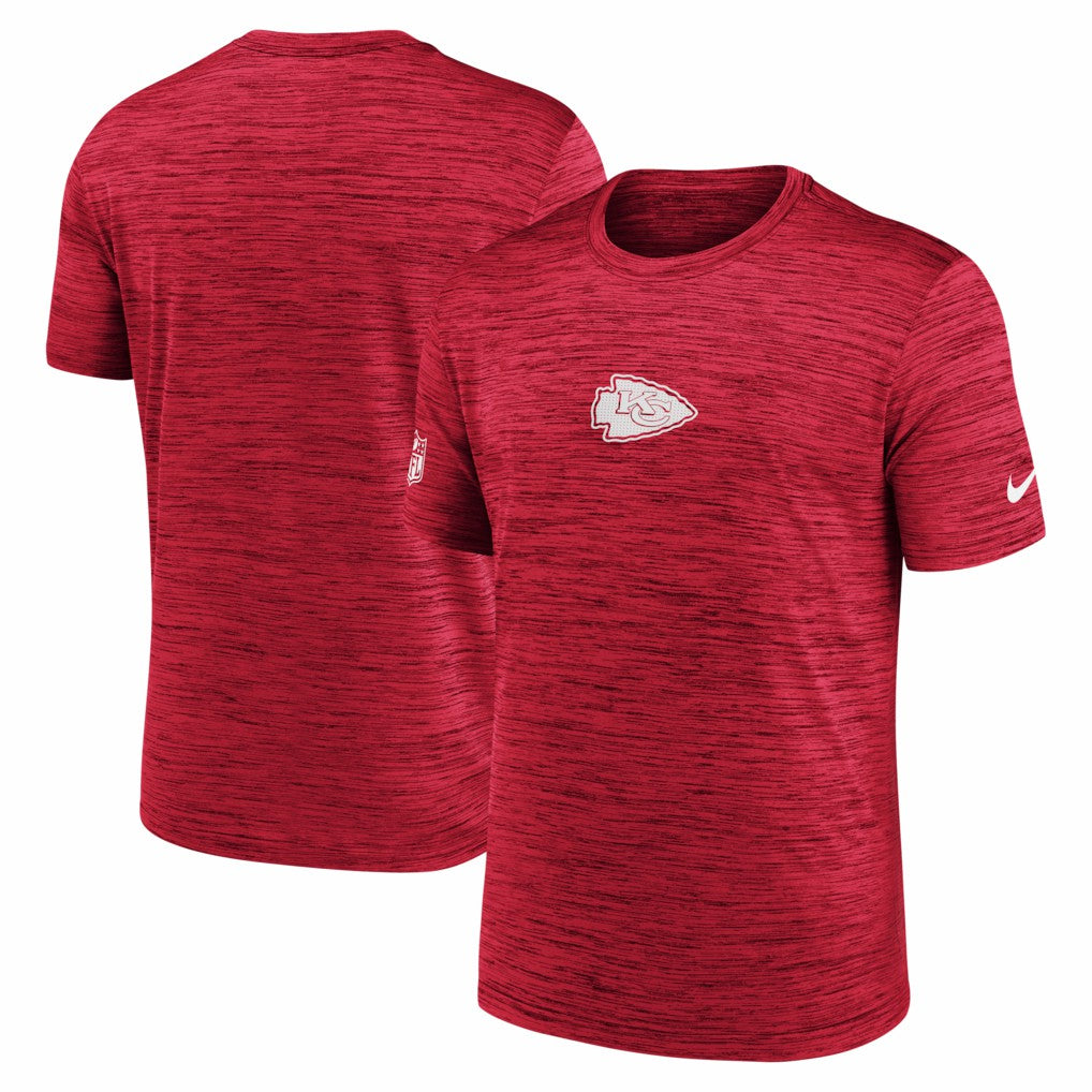 Kansas City Chiefs Sideline Velocity Dri-FIT T-Shirt - Red  - Red T-shirts