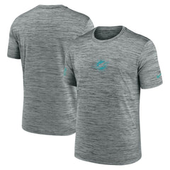 Miami Dolphins Sideline Velocity Dri-FIT T-Shirt - Gray  - Gray T-shirts