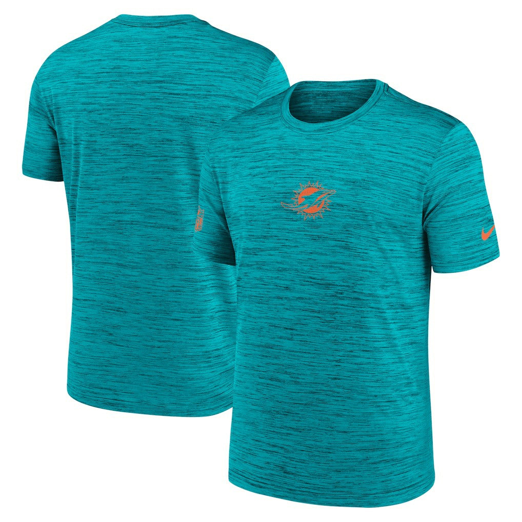 Miami Dolphins Sideline Velocity Dri-FIT T-Shirt - Aqua  - Aqua T-shirts