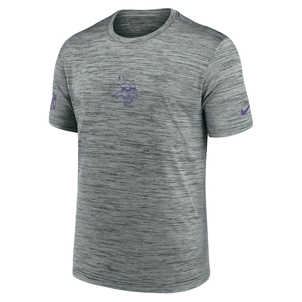 Minnesota Vikings Sideline Velocity Dri-FIT T-Shirt - Gray  - Gray T-shirts