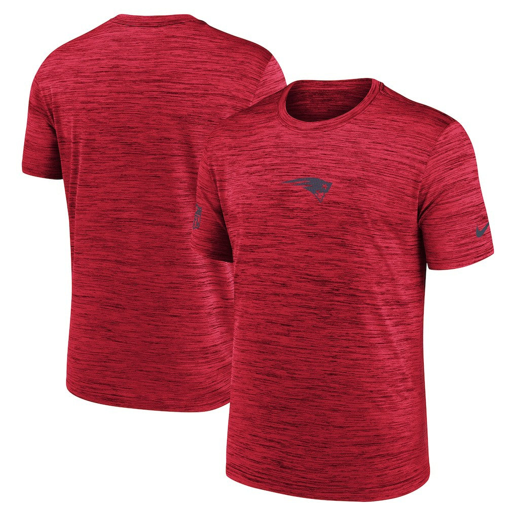 New England Patriots Sideline Velocity Dri-FIT T-Shirt - Red  - Red T-shirts