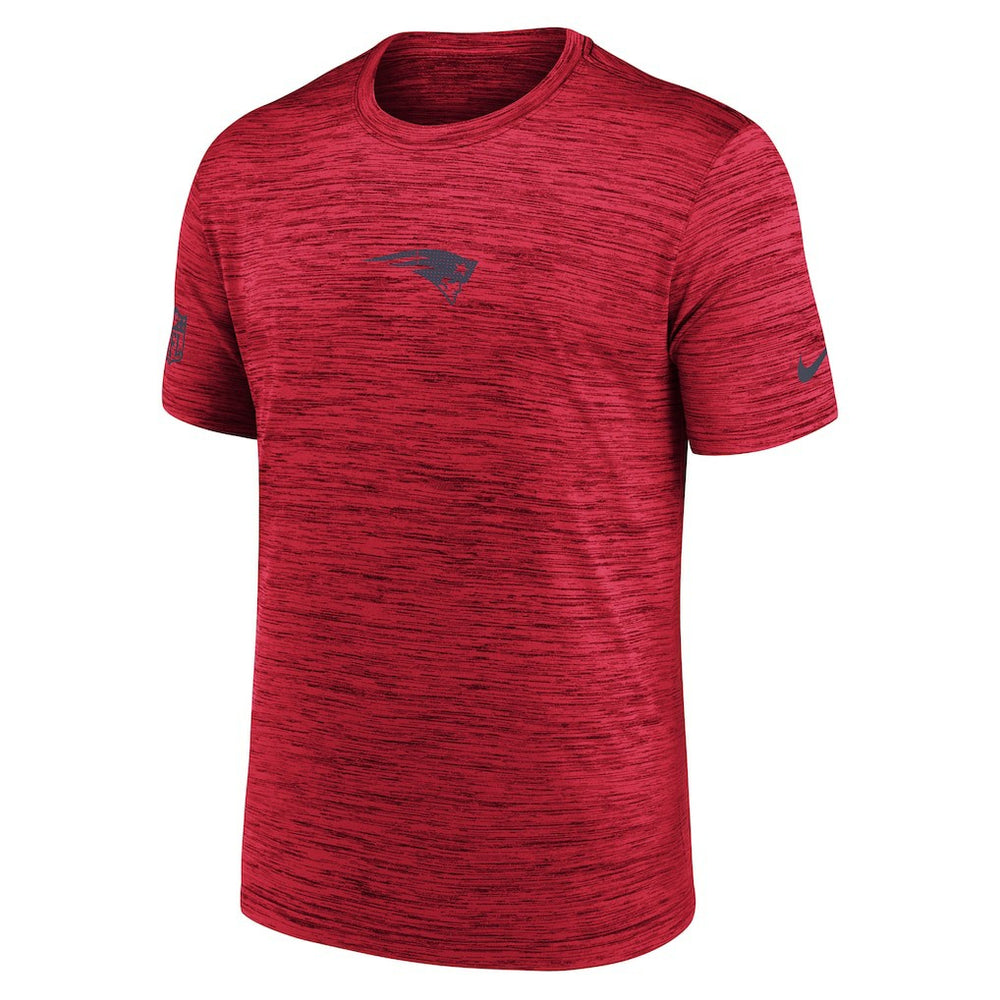 New England Patriots Sideline Velocity Dri-FIT T-Shirt - Red  - Red T-shirts