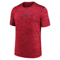 New England Patriots Sideline Velocity Dri-FIT T-Shirt - Red  - Red T-shirts
