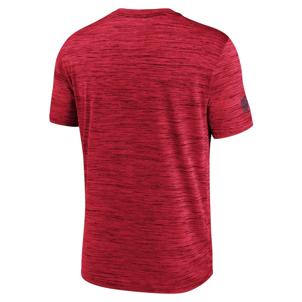 New England Patriots Sideline Velocity Dri-FIT T-Shirt - Red  - Red T-shirts