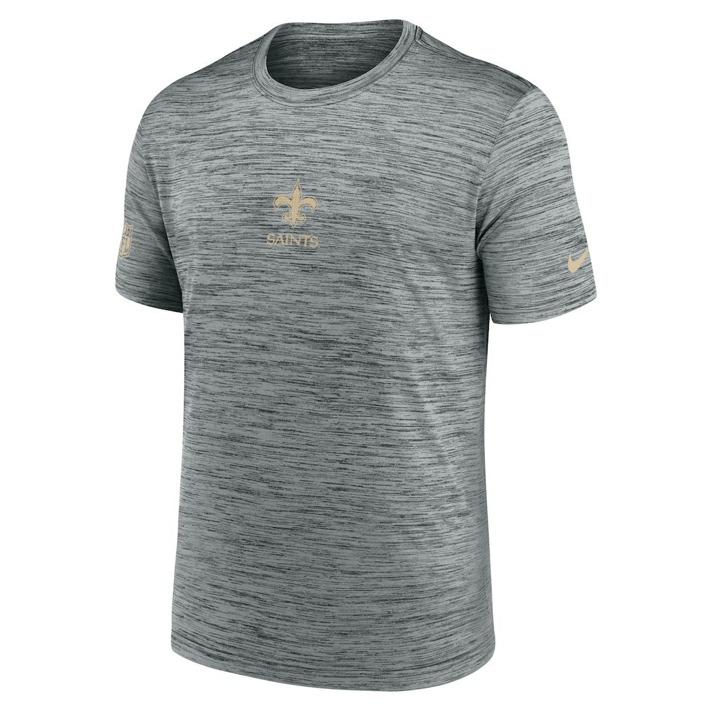 New Orleans Saints Sideline Velocity Dri-FIT T-Shirt - Gray  - Gray T-shirts
