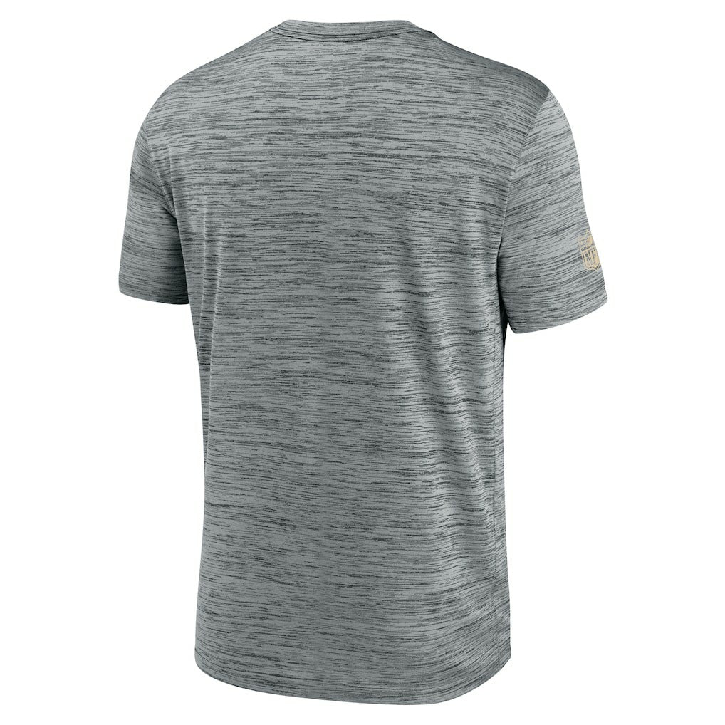 New Orleans Saints Sideline Velocity Dri-FIT T-Shirt - Gray  - Gray T-shirts