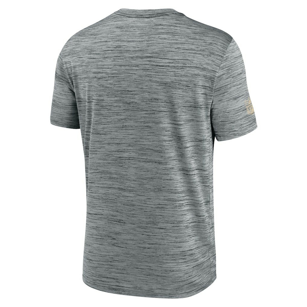 New Orleans Saints Sideline Velocity Dri-FIT T-Shirt - Gray  - Gray T-shirts