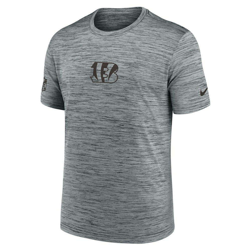 Cincinnati Bengals Sideline Velocity Dri-FIT T-Shirt - Gray  - Gray T-shirts