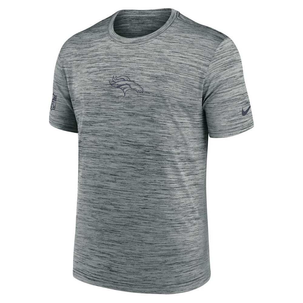 Denver Broncos Sideline Velocity Dri-FIT T-Shirt - Gray  - Gray T-shirts