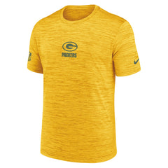 Green Bay Packers Sideline Velocity Dri-FIT T-Shirt - Gold  - Gold T-shirts