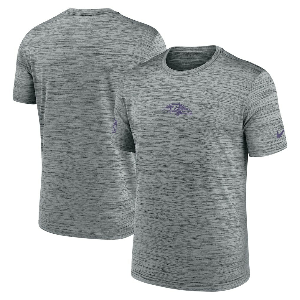Baltimore Ravens Sideline Velocity Dri-FIT T-Shirt - Gray  - Gray T-shirts