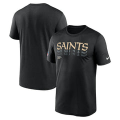 New Orleans Saints Sideline Legend Dri-FIT T-Shirt - Black T-shirts