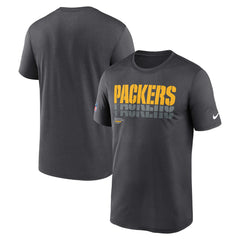 Green Bay Packers Sideline Legend Dri-FIT T-Shirt - Charcoal T-shirts