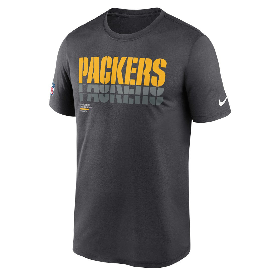 Green Bay Packers Sideline Legend Dri-FIT T-Shirt - Charcoal T-shirts