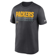 Green Bay Packers Sideline Legend Dri-FIT T-Shirt - Charcoal T-shirts