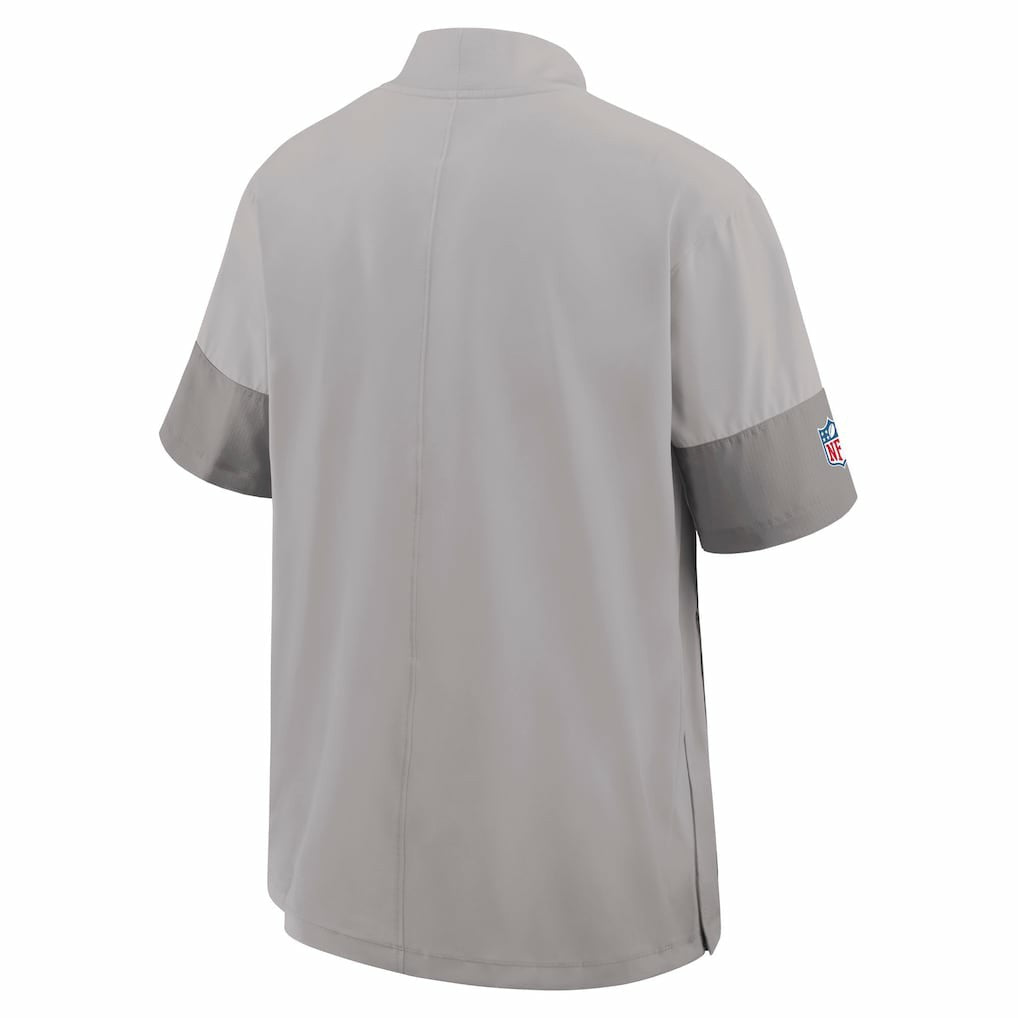Miami Dolphins Sideline Short Sleeve Quarter-Zip Dri-FIT Coach Jacket - Gray Jackets